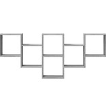 VidaXL Wandschap 159x18x66 cm bewerkt hout grijs sonoma eikenkleurig