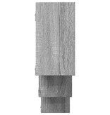 VidaXL Wandschap 159x18x66 cm bewerkt hout grijs sonoma eikenkleurig