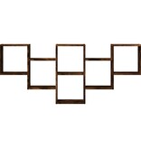 VidaXL Wandschap 159x18x66 cm bewerkt hout gerookt eikenkleurig