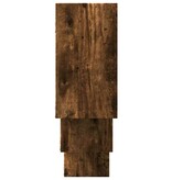 VidaXL Wandschap 159x18x66 cm bewerkt hout gerookt eikenkleurig