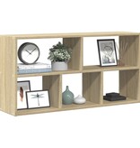 VidaXL Wandschap 100x25x50 cm bewerkt hout sonoma eikenkleurig