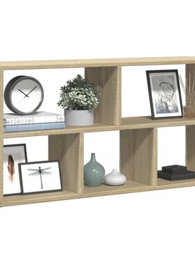VidaXL Wandschap 100x25x50 cm bewerkt hout sonoma eikenkleurig