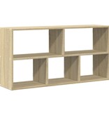 VidaXL Wandschap 100x25x50 cm bewerkt hout sonoma eikenkleurig