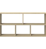 VidaXL Wandschap 100x25x50 cm bewerkt hout sonoma eikenkleurig