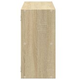 VidaXL Wandschap 100x25x50 cm bewerkt hout sonoma eikenkleurig