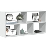 VidaXL Wandschap 100x25x50 cm bewerkt hout wit