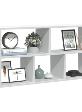 VidaXL Wandschap 100x25x50 cm bewerkt hout wit