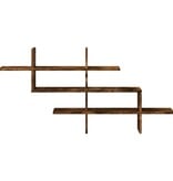 VidaXL Wandschap 124,5x18x60,5 cm bewerkt hout gerookt eikenkleurig