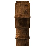 VidaXL Wandschap 124,5x18x60,5 cm bewerkt hout gerookt eikenkleurig