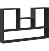 VidaXL Wandschap 99x15x60 cm bewerkt hout zwart
