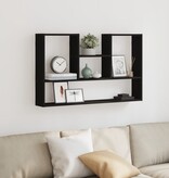 VidaXL Wandschap 99x15x60 cm bewerkt hout zwart