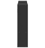 VidaXL Wandschap 99x15x60 cm bewerkt hout zwart