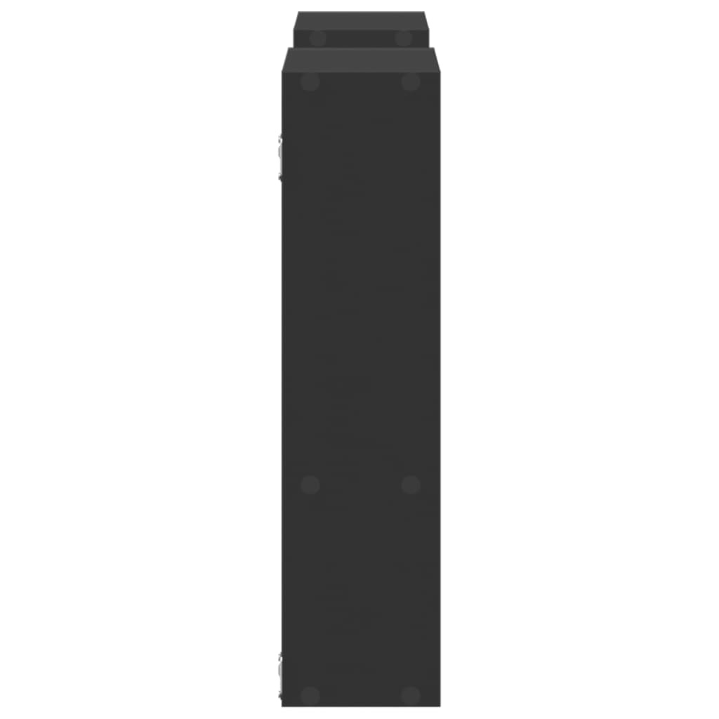 VidaXL Wandschap 99x15x60 cm bewerkt hout zwart