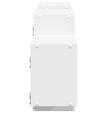 VidaXL Wandschap 129x18x42 cm bewerkt hout wit