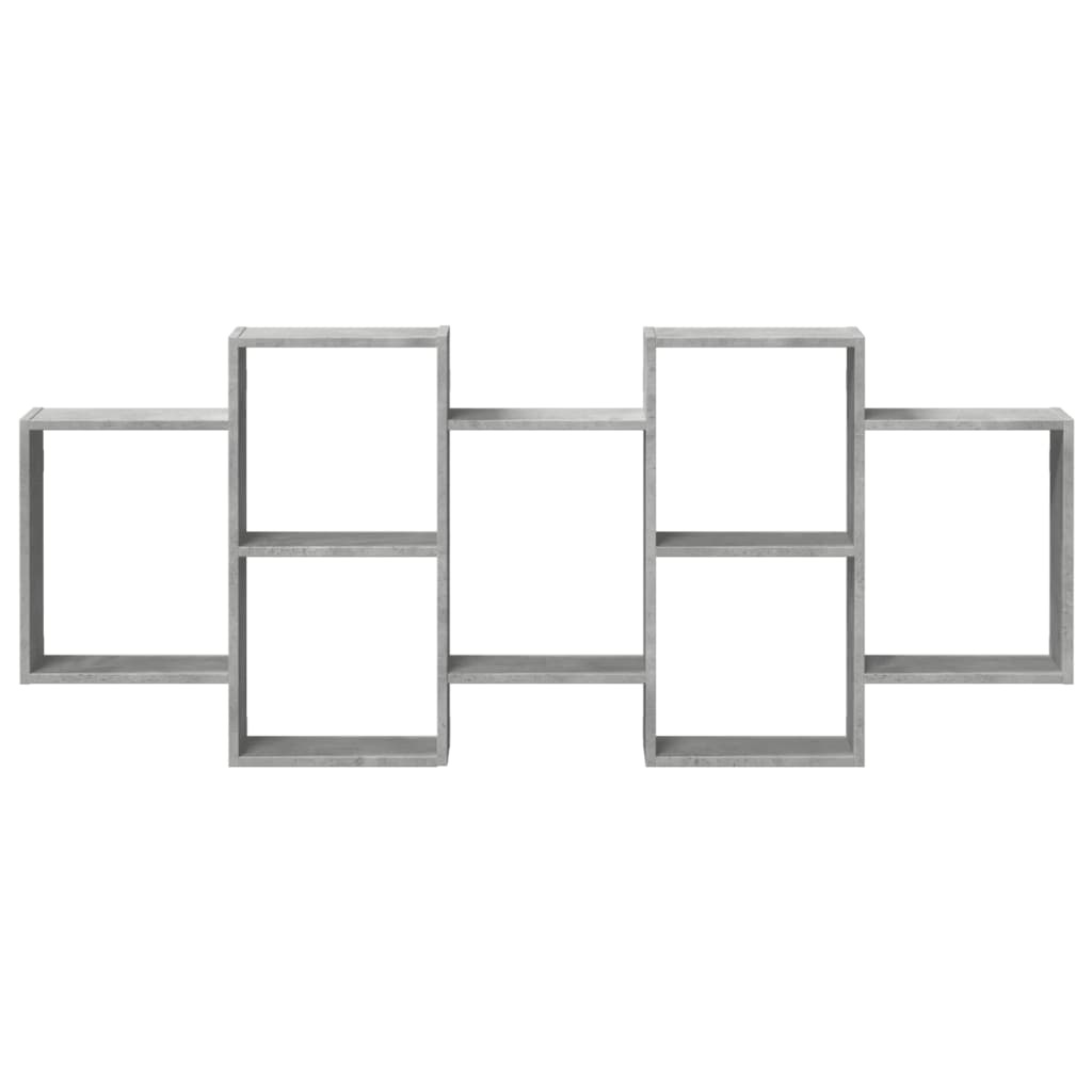 VidaXL Wandschap 159x18x65 cm bewerkt hout betongrijs