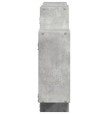 VidaXL Wandschap 159x18x65 cm bewerkt hout betongrijs