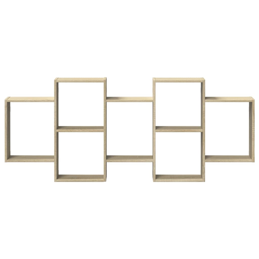 VidaXL Wandschap 159x18x65 cm bewerkt hout sonoma eikenkleurig