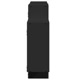 VidaXL Wandschap 159x18x65 cm bewerkt hout zwart