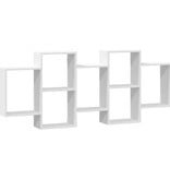 VidaXL Wandschap 159x18x65 cm bewerkt hout wit