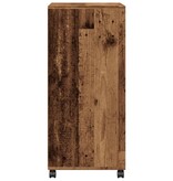 VidaXL Rolkast 55x40x91 cm bewerkt hout oud houtkleurig