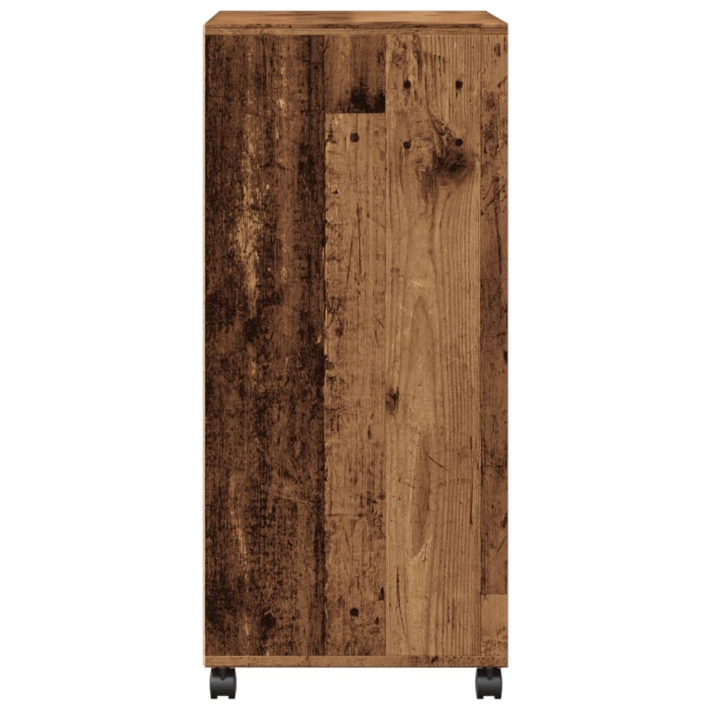 VidaXL Rolkast 55x40x91 cm bewerkt hout oud houtkleurig