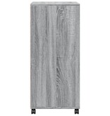 VidaXL Rolkast 55x40x91 cm bewerkt hout grijs sonoma eikenkleurig