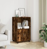 VidaXL Rolkast 55x40x91 cm bewerkt hout gerookt eikenkleurig