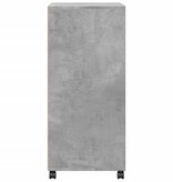 VidaXL Rolkast 55x40x91 cm bewerkt hout betongrijs