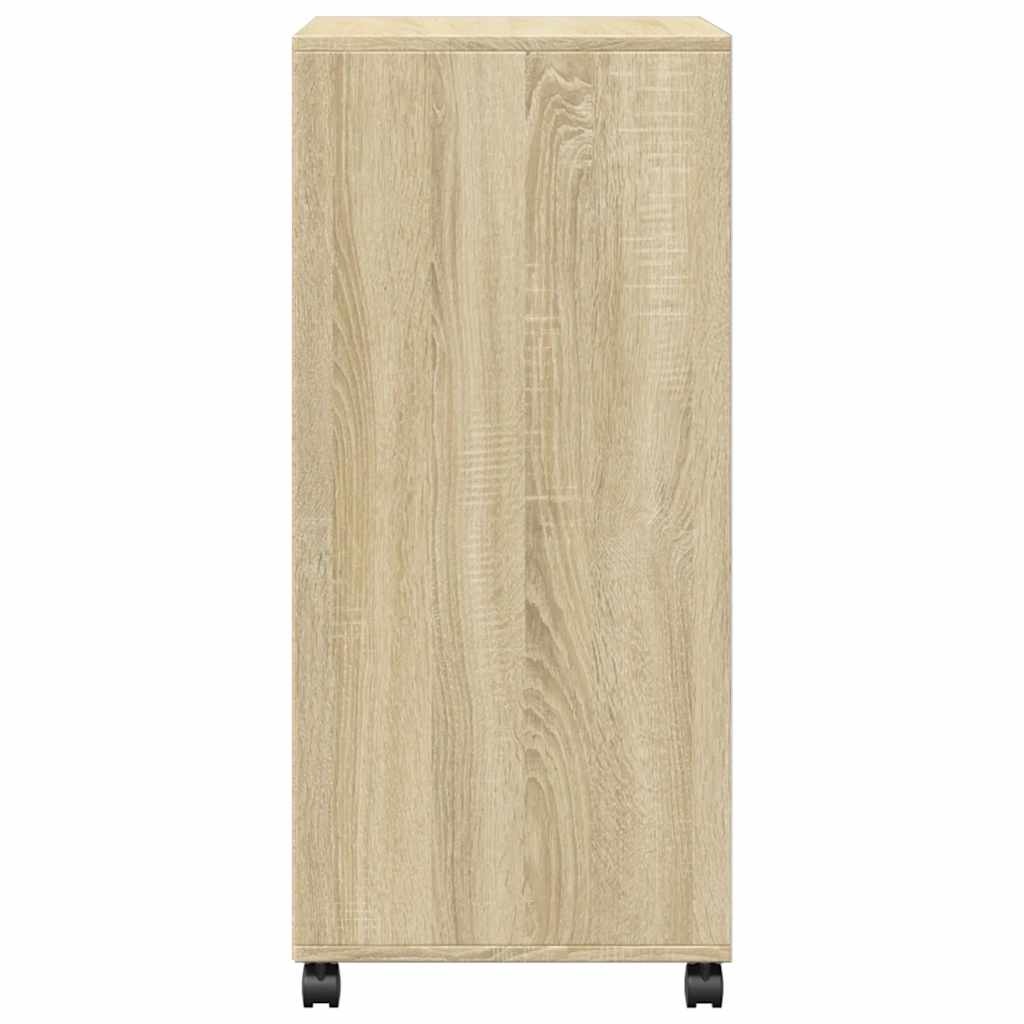 VidaXL Rolkast 55x40x91 cm bewerkt hout sonoma eikenkleurig