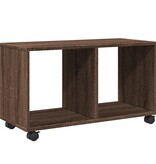 VidaXL Rolkast 72x33x42,5 cm bewerkt hout bruin eikenkleurig
