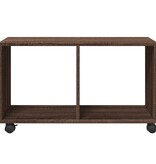 VidaXL Rolkast 72x33x42,5 cm bewerkt hout bruin eikenkleurig