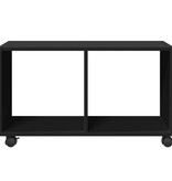 VidaXL Rolkast 72x33x42,5 cm bewerkt hout zwart