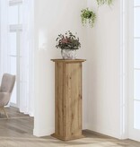 VidaXL Plantenstandaard 33x33x100 cm bewerkt hout artisanaal eiken