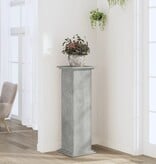 VidaXL Plantenstandaard 33x33x100 cm bewerkt hout betongrijs