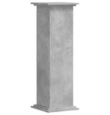 VidaXL Plantenstandaard 33x33x100 cm bewerkt hout betongrijs
