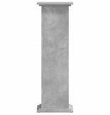 VidaXL Plantenstandaard 33x33x100 cm bewerkt hout betongrijs