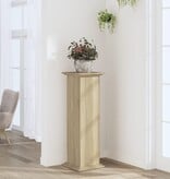 VidaXL Plantenstandaard 33x33x100 cm bewerkt hout sonoma eikenkleurig