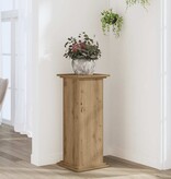 VidaXL Plantenstandaard 33x33x80 cm bewerkt hout artisanaal eikenkleur