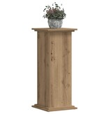 VidaXL Plantenstandaard 33x33x80 cm bewerkt hout artisanaal eikenkleur