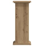 VidaXL Plantenstandaard 33x33x80 cm bewerkt hout artisanaal eikenkleur