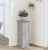 VidaXL Plantenstandaard 33x33x80 cm bewerkt hout grijs sonoma eiken