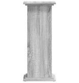 VidaXL Plantenstandaard 33x33x80 cm bewerkt hout grijs sonoma eiken