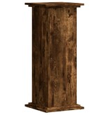 VidaXL Plantenstandaard 33x33x80 cm bewerkt hout gerookt eikenkleurig