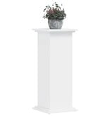VidaXL Plantenstandaard 33x33x80 cm bewerkt hout wit