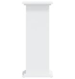 VidaXL Plantenstandaard 33x33x80 cm bewerkt hout wit
