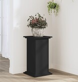 VidaXL Plantenstandaard 33x33x60 cm bewerkt hout zwart