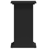 VidaXL Plantenstandaard 33x33x60 cm bewerkt hout zwart