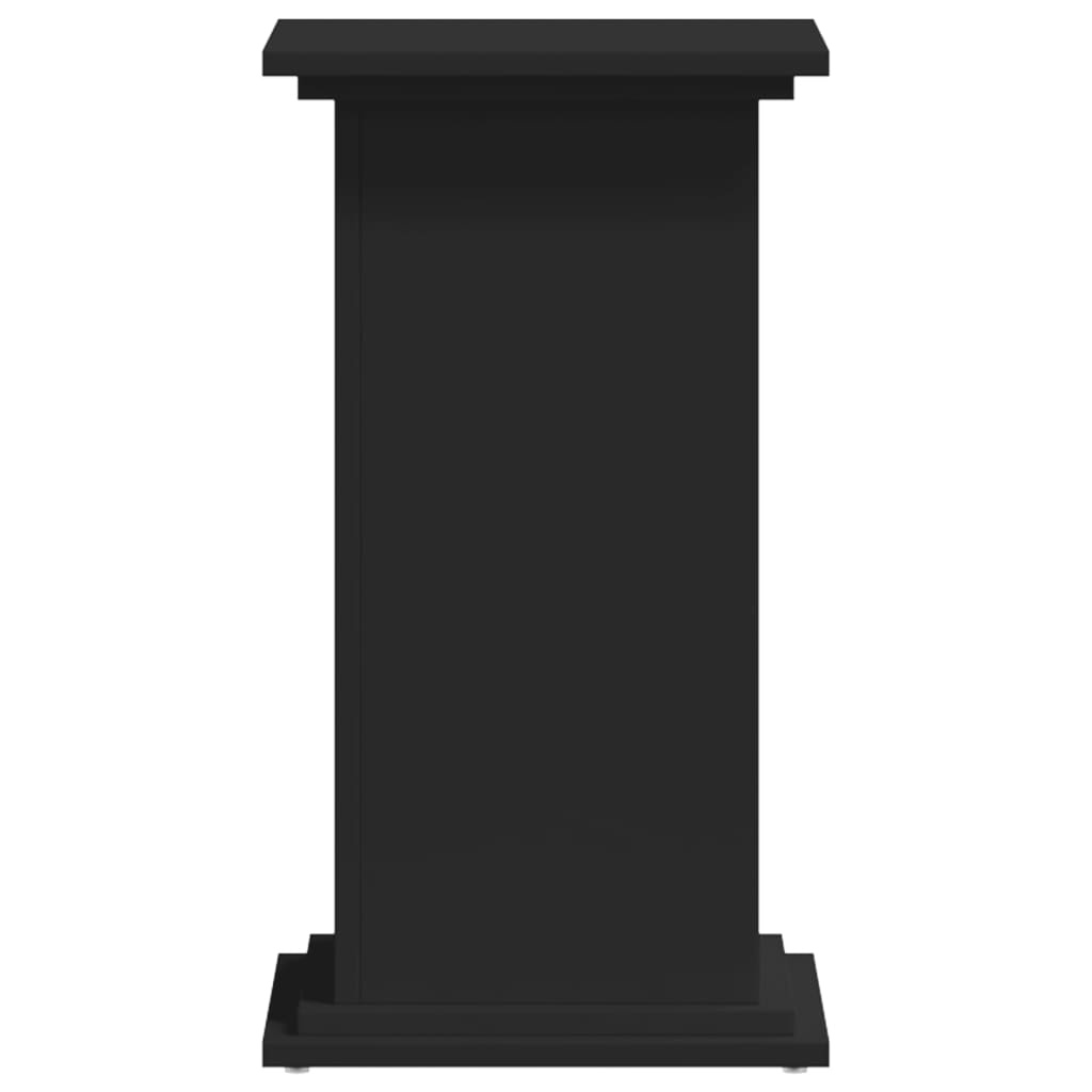 VidaXL Plantenstandaard 33x33x60 cm bewerkt hout zwart