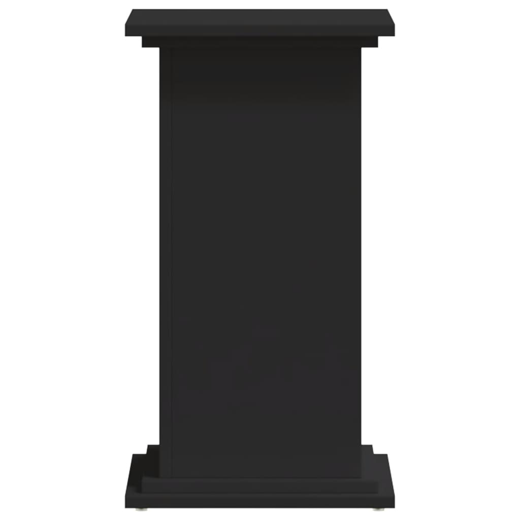 VidaXL Plantenstandaard 33x33x60 cm bewerkt hout zwart