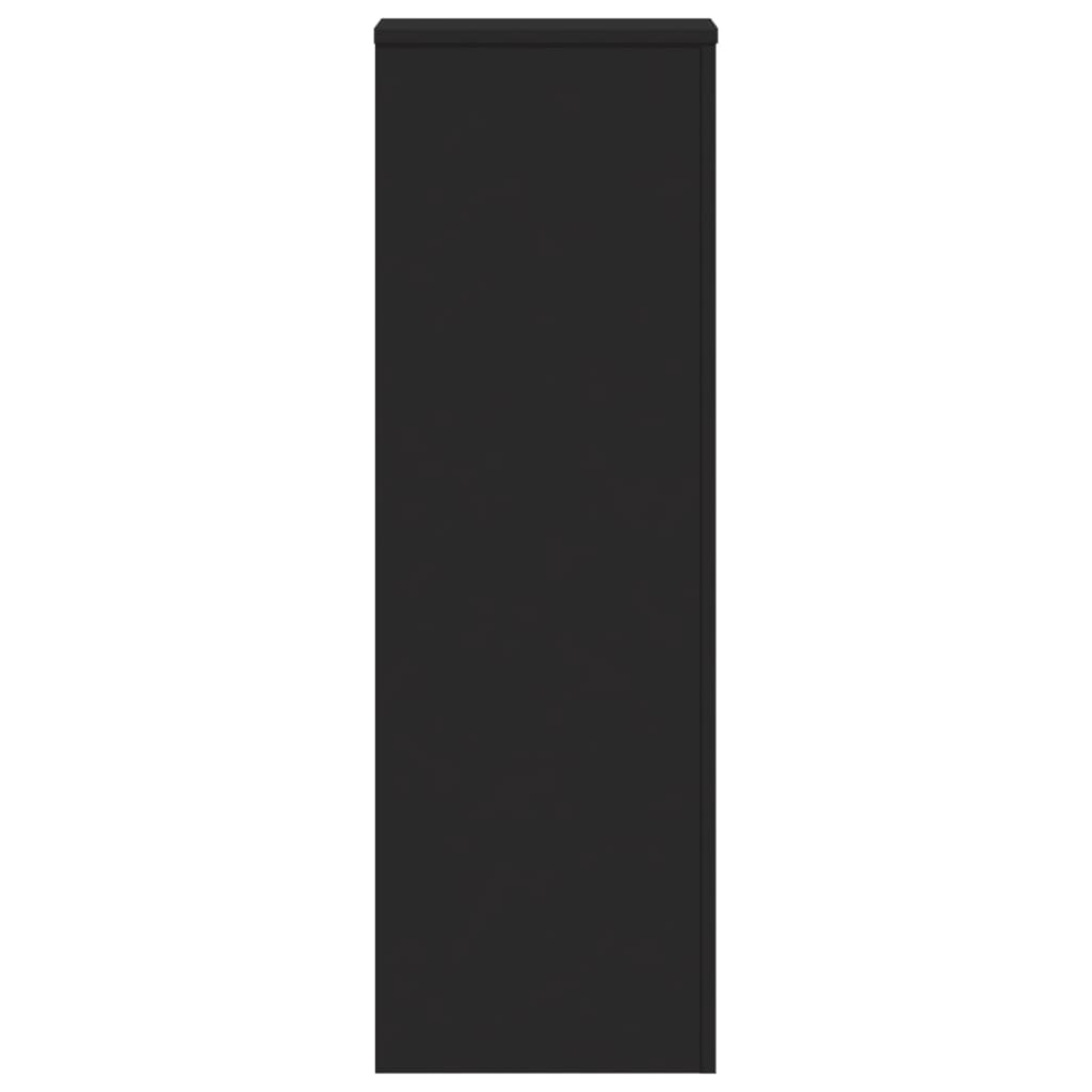 VidaXL Plantenstandaard 33x33x100 cm bewerkt hout zwart